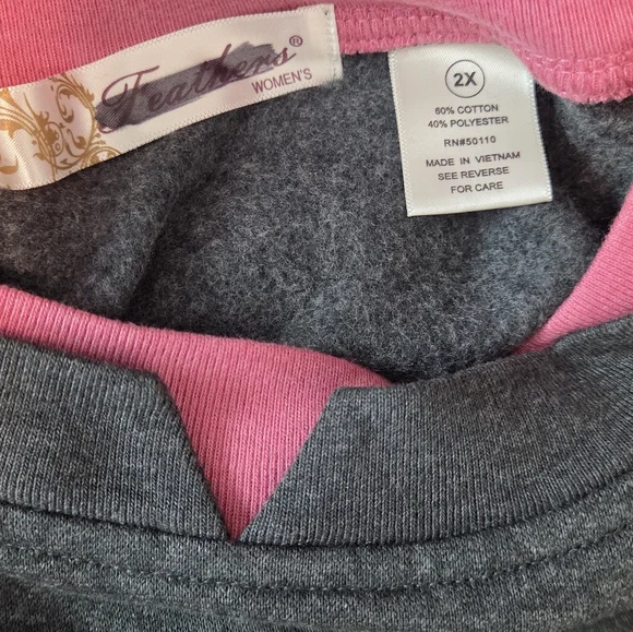 Feathers Dark Gray Floral Women's Sweater - Picture 11 of 13